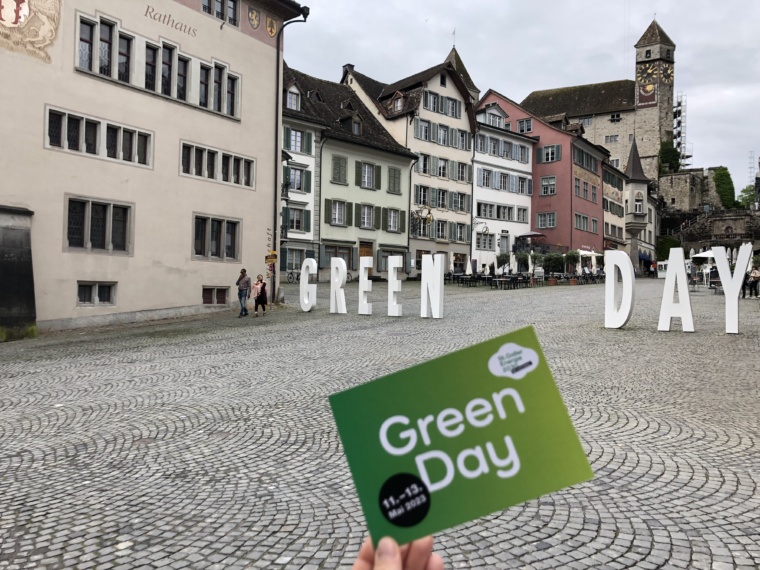Rapperswil-Slogan Green Day